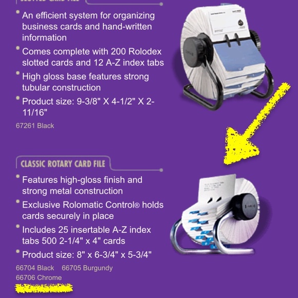 Rolodex I Classic Rotary Card File I Chrome I #66706 - Picture 10 of 10